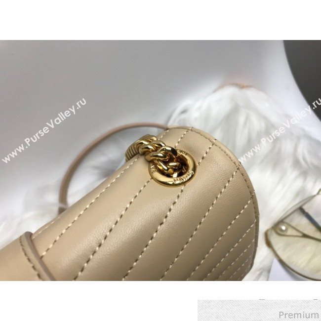 Saint Laurent Sulpice Small in Matelasse Lambskin 532662 Beige 2019 (KTS-9030716)