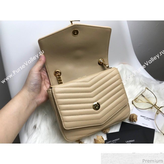 Saint Laurent Sulpice Small in Matelasse Lambskin 532662 Beige 2019 (KTS-9030716)