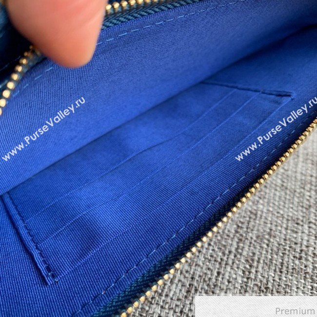 Chanel Grained Calfskin Classic Clutch with Chain A82527 Blue 2019 (SSZ-9041119)