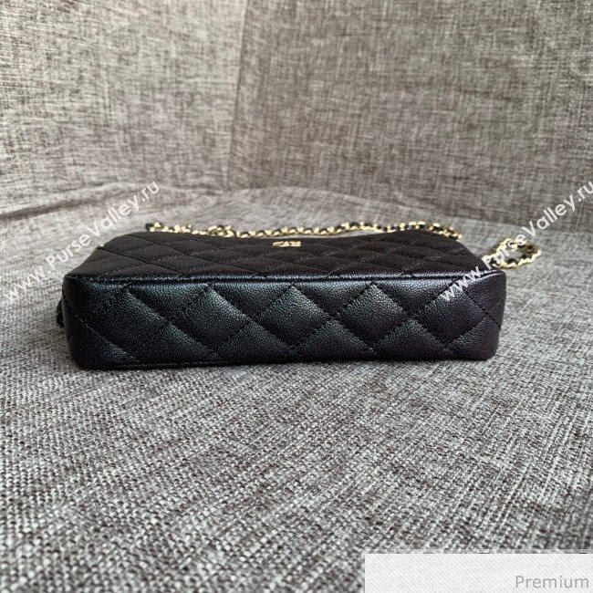 Chanel Grained Calfskin Classic Clutch with Chain A82527 Black 2019 (SSZ-9041120)