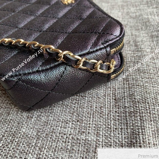 Chanel Grained Calfskin Classic Clutch with Chain A82527 Black 2019 (SSZ-9041120)