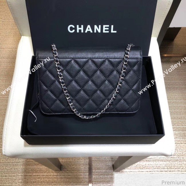 Chanel Wallet on Chain WOC A84428 Black 2019 (SMJD-9041121)