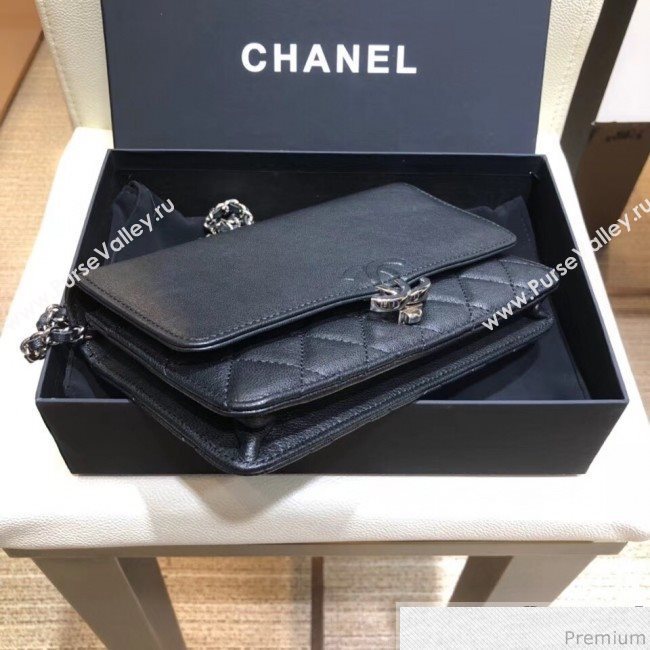 Chanel Wallet on Chain WOC A84428 Black 2019 (SMJD-9041121)