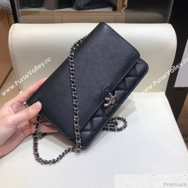 Chanel Wallet on Chain WOC A84428 Black 2019 (SMJD-9041121)