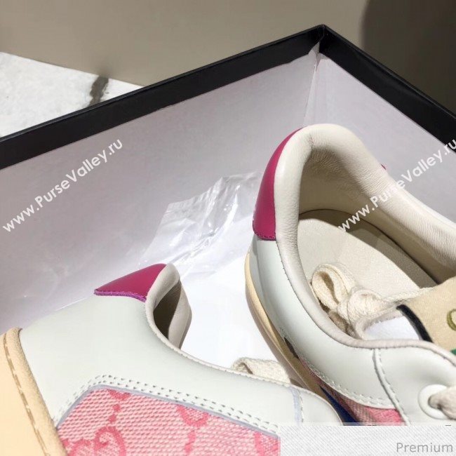 Gucci Screener Sneaker with Cherries White/Pink 2019 (DLY-9040856)