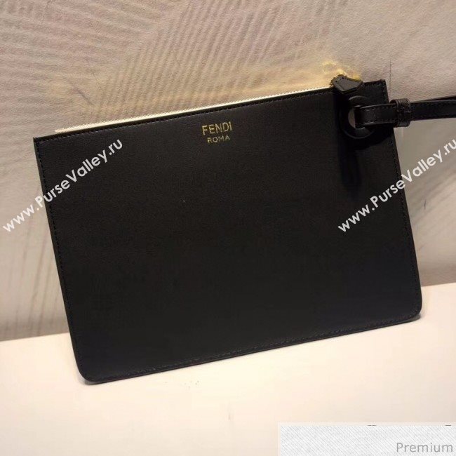 Fendi Mania Medium Slim Triplette Clutch with Zip Multicolor/Black 2018 (QLP-9030616)