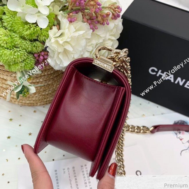 Chanel Boy Chanel Flap Bag A67085 Burgundy 2019 (PPP-9030540)