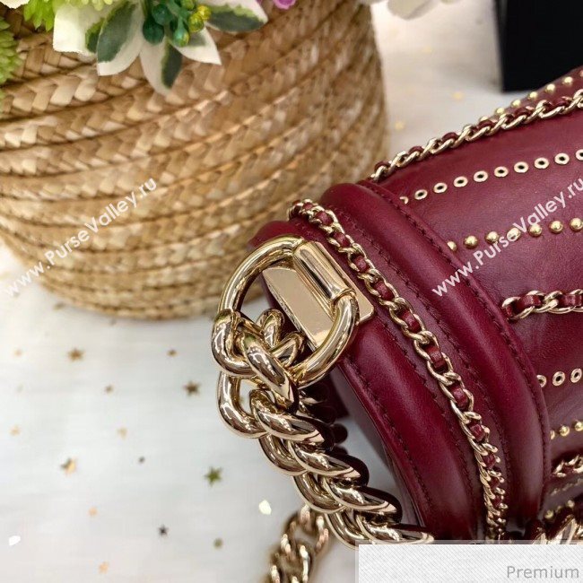 Chanel Boy Chanel Flap Bag A67085 Burgundy 2019 (PPP-9030540)