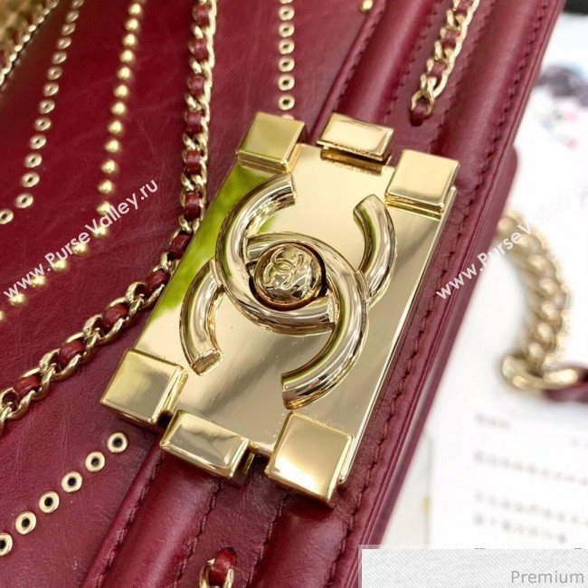 Chanel Boy Chanel Flap Bag A67085 Burgundy 2019 (PPP-9030540)