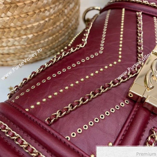 Chanel Boy Chanel Flap Bag A67085 Burgundy 2019 (PPP-9030540)