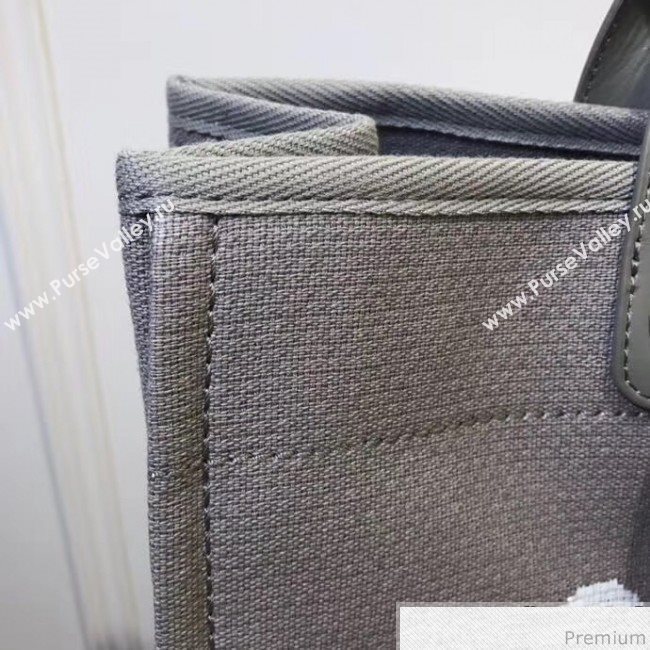 Chanel Toile Large Deauville Canvas Shopping Bag Grey 2019 (ZT-900472)