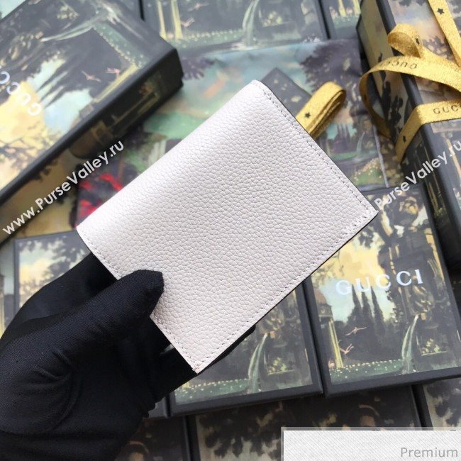 Gucci Zumi Grainy Leather Card Case on Chain 570660 White (JM-9041224)