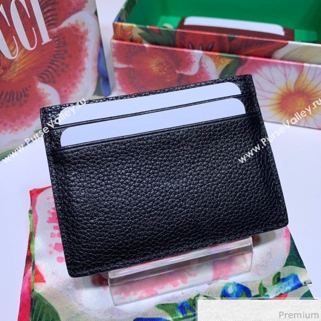 Gucci Zumi Grainy Leather Card Case 570679 Black (JM-9041236)