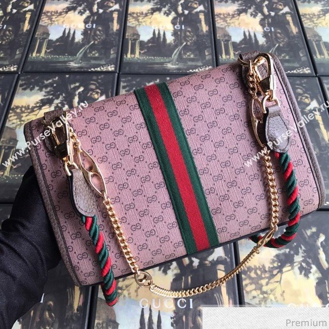 Gucci Rajah GG Small Shoulder Bag 570145 Pink 2019 (BLWX-9041237)