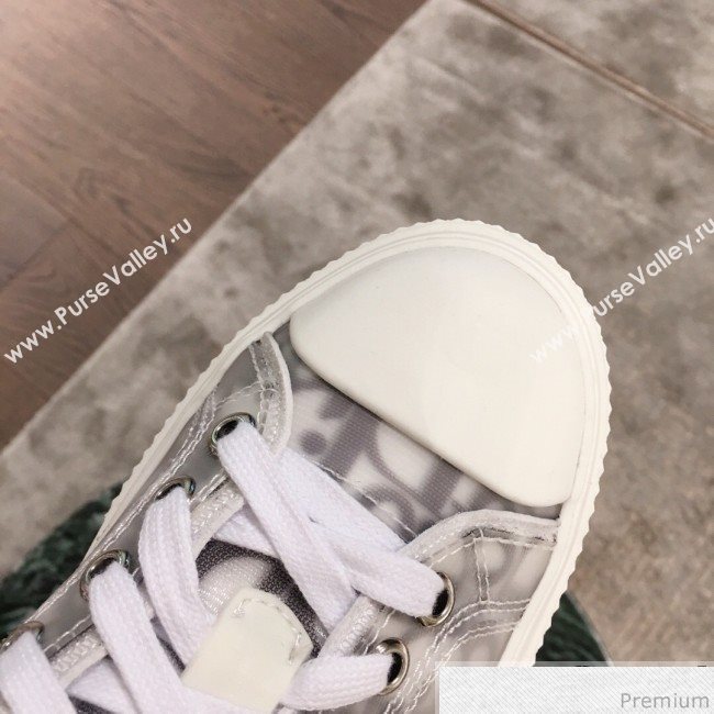 Dior x Kaws Transparent Oblique Low-top Sneakers White/Grey 2019 (KL-9031101)
