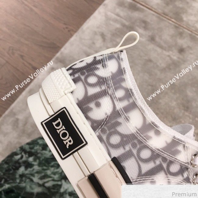 Dior x Kaws Transparent Oblique Low-top Sneakers White/Grey 2019 (KL-9031101)