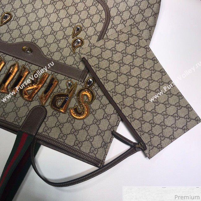 Gucci GG Embroidered Tote 517419 2018 (DLH-9041257)