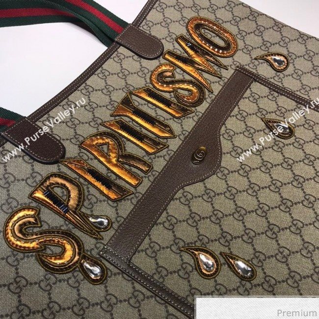 Gucci GG Embroidered Tote 517419 2018 (DLH-9041257)