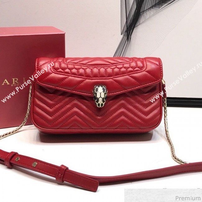 Bvlgari Serpenti Forever Belt Bag 287568 Red 2019 (XYD-9041259)