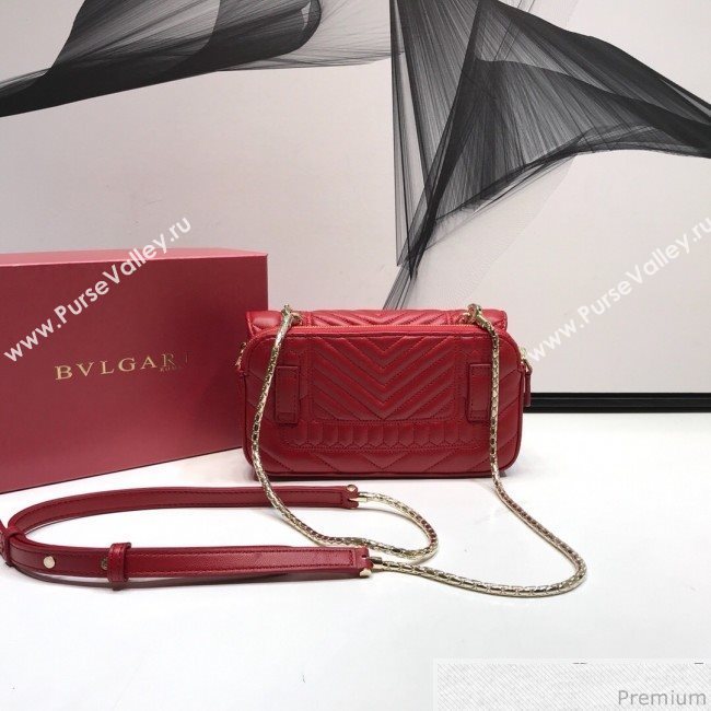 Bvlgari Serpenti Forever Belt Bag 287568 Red 2019 (XYD-9041259)