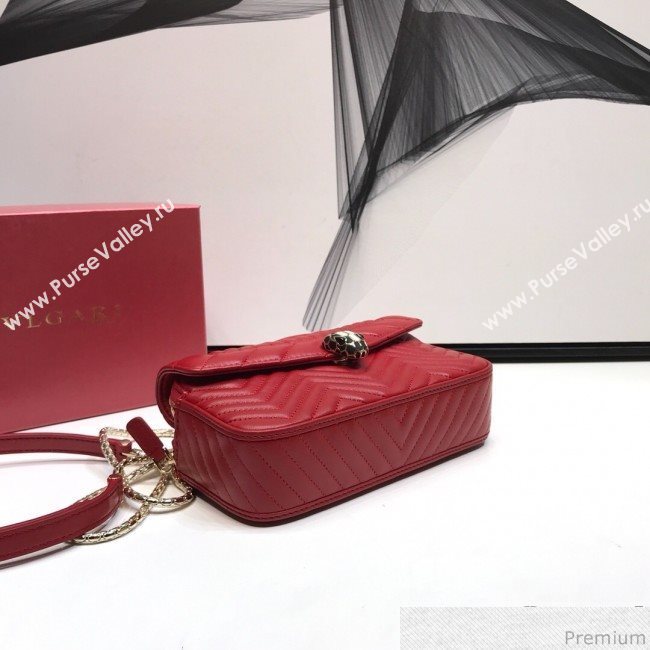 Bvlgari Serpenti Forever Belt Bag 287568 Red 2019 (XYD-9041259)