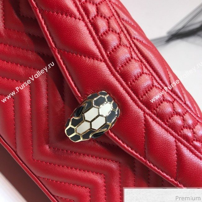 Bvlgari Serpenti Forever Belt Bag 287568 Red 2019 (XYD-9041259)