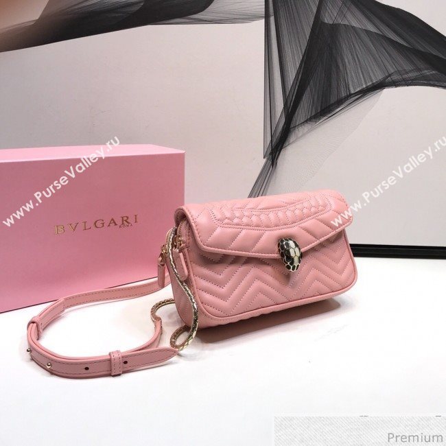 Bvlgari Serpenti Forever Belt Bag 287568 Pink 2019 (XYD-9041260)