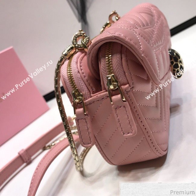Bvlgari Serpenti Forever Belt Bag 287568 Pink 2019 (XYD-9041260)