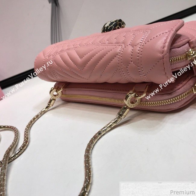 Bvlgari Serpenti Forever Belt Bag 287568 Pink 2019 (XYD-9041260)