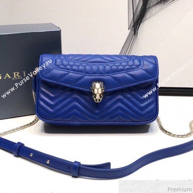 Bvlgari Serpenti Forever Belt Bag 287568 Blue 2019 (XYD-9041261)
