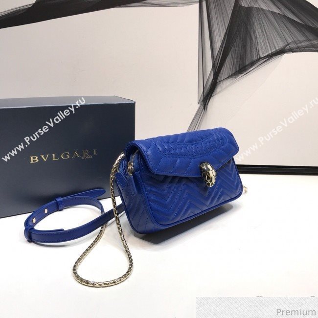 Bvlgari Serpenti Forever Belt Bag 287568 Blue 2019 (XYD-9041261)