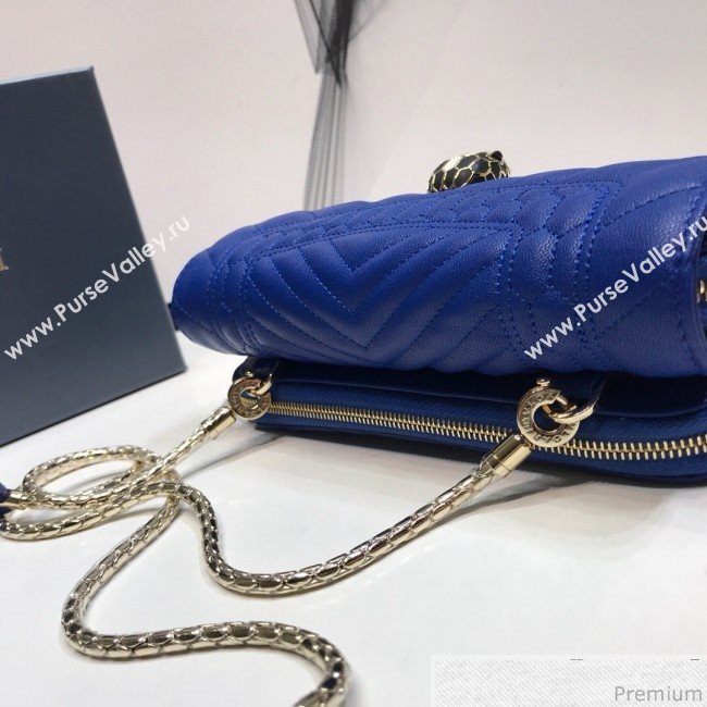 Bvlgari Serpenti Forever Belt Bag 287568 Blue 2019 (XYD-9041261)