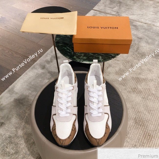 Louis Vuitton Run Away Sneaker 1A4XNL White/Monogram Canvas 2019(For Men and Women) (KL-9031109)