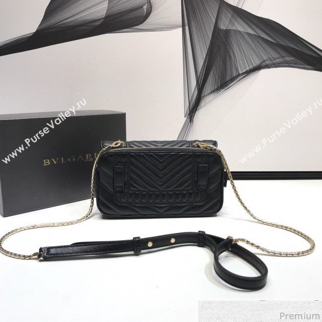 Bvlgari Serpenti Forever Belt Bag 287568 Black 2019 (XYD-9041262)