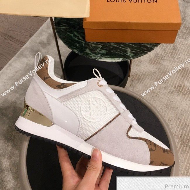 Louis Vuitton Run Away Sneaker 1A4XNL White/Monogram Canvas 2019(For Men and Women) (KL-9031109)