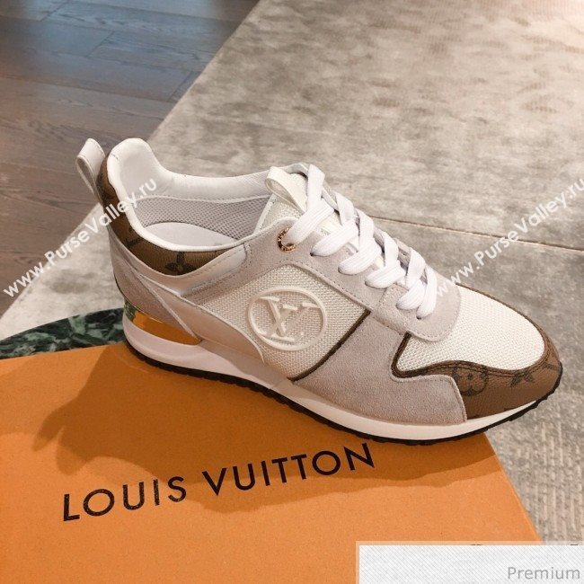 Louis Vuitton Run Away Sneaker 1A4XNL White/Monogram Canvas 2019(For Men and Women) (KL-9031109)