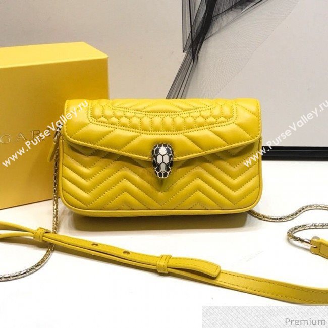Bvlgari Serpenti Forever Belt Bag 287568 Yellow 2019 (XYD-9041263)