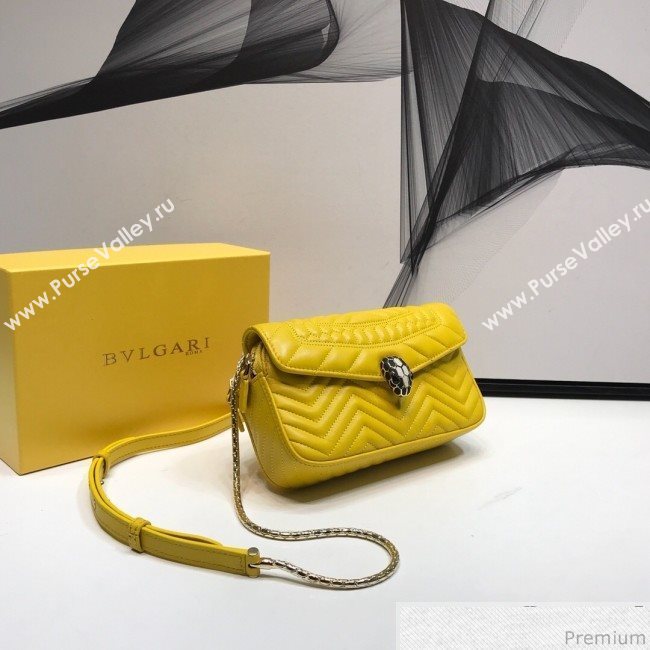 Bvlgari Serpenti Forever Belt Bag 287568 Yellow 2019 (XYD-9041263)