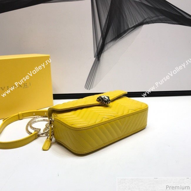 Bvlgari Serpenti Forever Belt Bag 287568 Yellow 2019 (XYD-9041263)