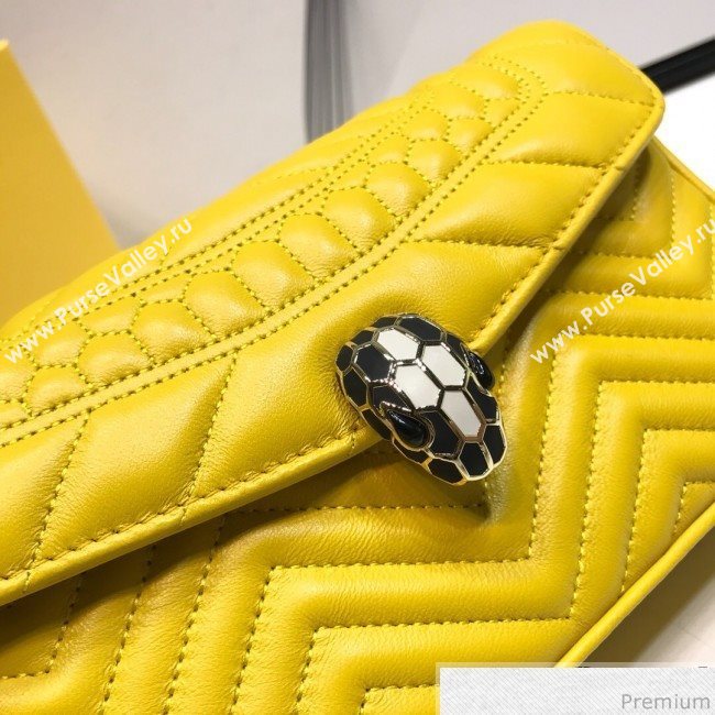 Bvlgari Serpenti Forever Belt Bag 287568 Yellow 2019 (XYD-9041263)