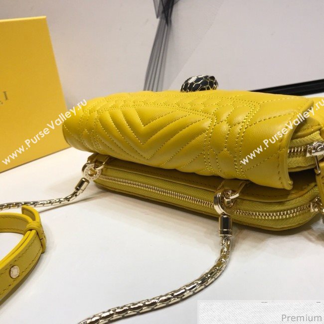 Bvlgari Serpenti Forever Belt Bag 287568 Yellow 2019 (XYD-9041263)