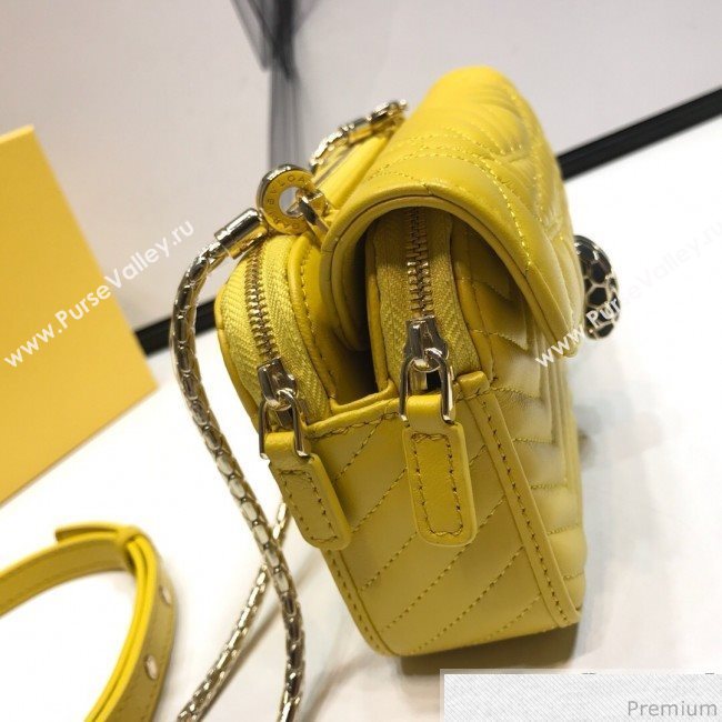 Bvlgari Serpenti Forever Belt Bag 287568 Yellow 2019 (XYD-9041263)