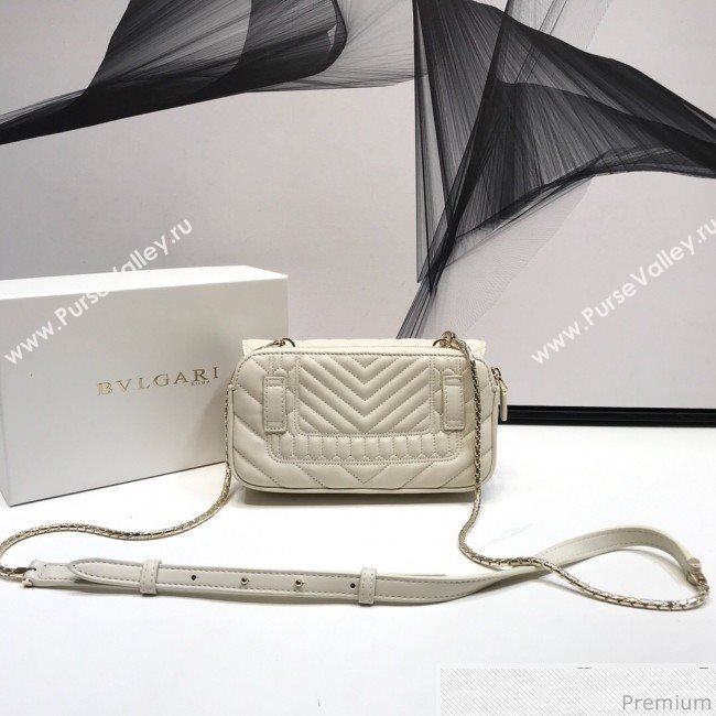 Bvlgari Serpenti Forever Belt Bag 287568 White 2019 (XYD-9041264)