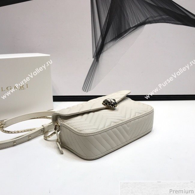 Bvlgari Serpenti Forever Belt Bag 287568 White 2019 (XYD-9041264)
