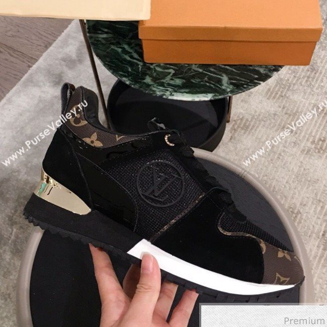 Louis Vuitton Run Away Sneaker 1A4XNL Black/Monogram Canvas 2019(For Men and Women) (KL-9031111)