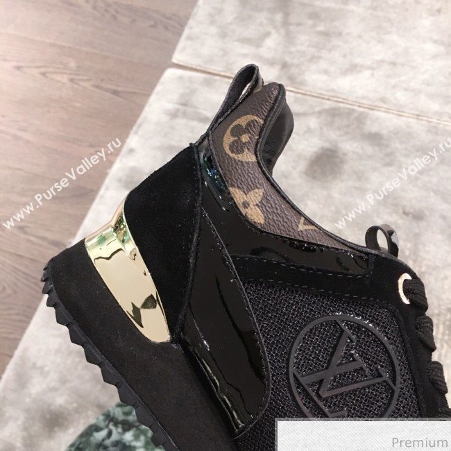 Louis Vuitton Run Away Sneaker 1A4XNL Black/Monogram Canvas 2019(For Men and Women) (KL-9031111)