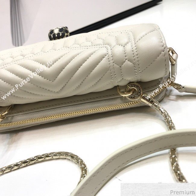 Bvlgari Serpenti Forever Belt Bag 287568 White 2019 (XYD-9041264)