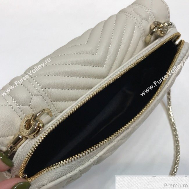 Bvlgari Serpenti Forever Belt Bag 287568 White 2019 (XYD-9041264)