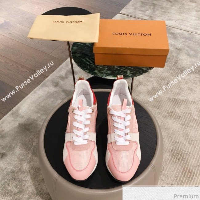 Louis Vuitton Run Away Sneaker 1A4XNL Red/Pink/Light Grey 2019(For Men and Women) (KL-9031112)