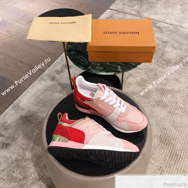 Louis Vuitton Run Away Sneaker 1A4XNL Red/Pink/Light Grey 2019(For Men and Women) (KL-9031112)